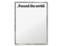 Magnetic Board For Wall Around The World For The Bedroom Espelharte (60x80 Cm)