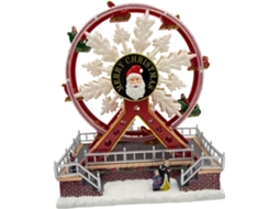 Estatueta De Grande Roue, Decoração De Eletricidade, Grand Roue Usb Alimenté, Village De Lumineux Et Musical,