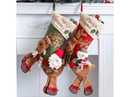 Pacote Com 2 Meias De Natal Olysi Shop