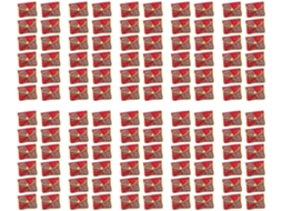 120x Pequenas Bolsas/caixas Porta moedas em Tecido de Seda Bordado Vermelho SFUSHOS