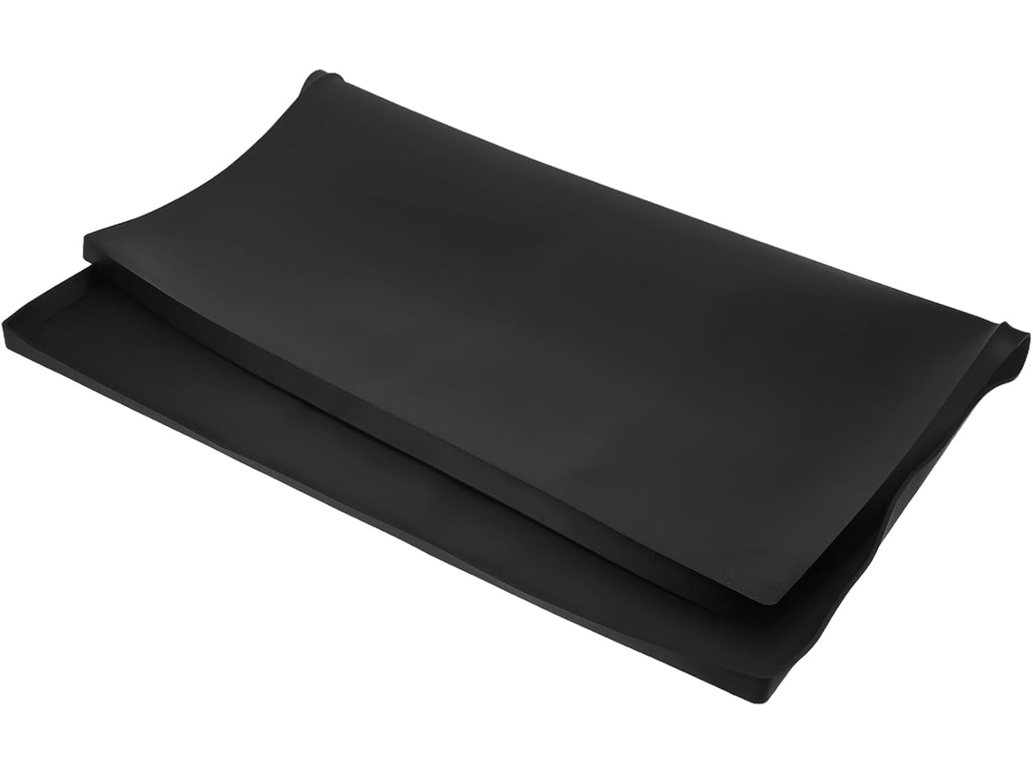 Tapete De Silicone À Prova Vazamentos 60x50x15 Cm Para Escorredor Máquina Lavar Roupa, Protetor Antiderrapante Para
