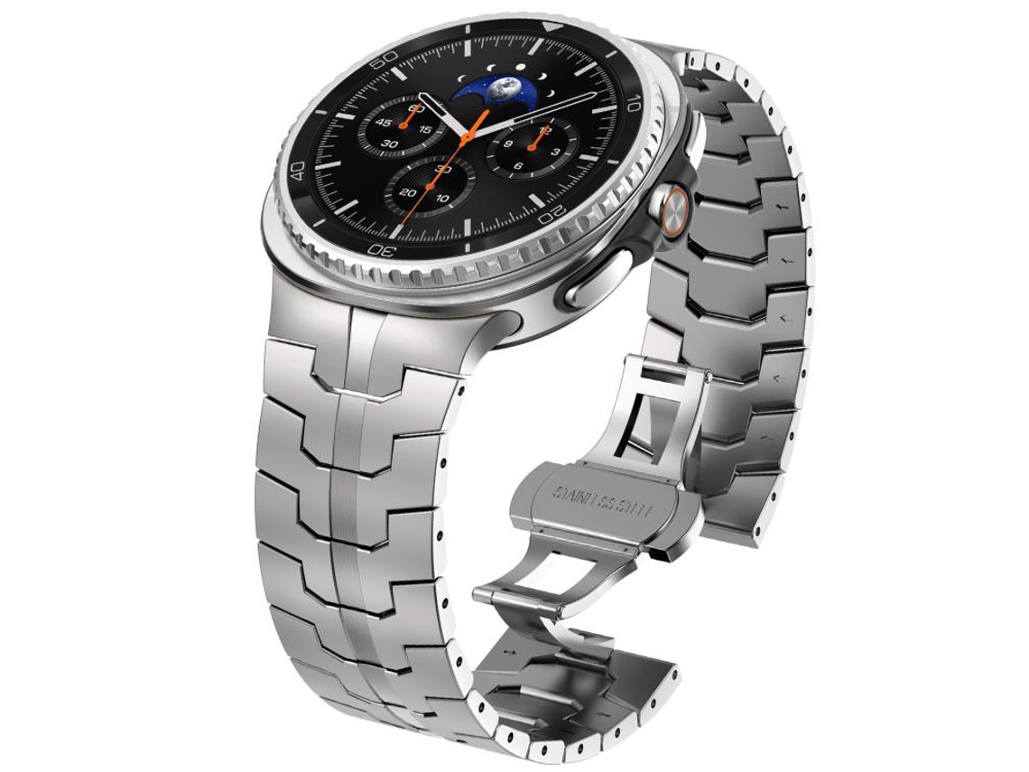 Bracelete para Samsung Galaxy Watch 8/8 Classic Silicone Lisa e Sólida Branca XIAOMOYU