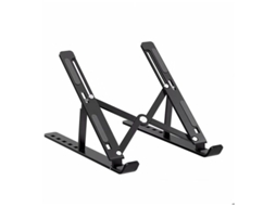 Suporte Para Laptop, Dobrável, Ajustável, Ventilado, Portátil, Para Mesa, Suporte Ergonômico Dobrável De Alumínio Para Laptop, Preto Brilvibera