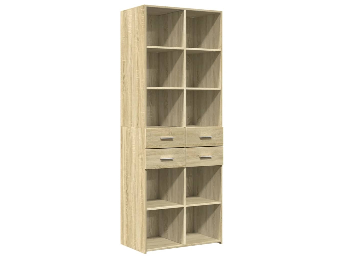 Armário Alto 70x42,5x185cm Madeira Carvalho Sonoma MAISON EXCLUSIVE
