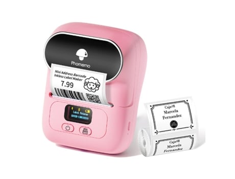 Phomemo Impressora Térmica Portátil, Bluetooth, Resistente à Água [Etiquetas Incluídas]
