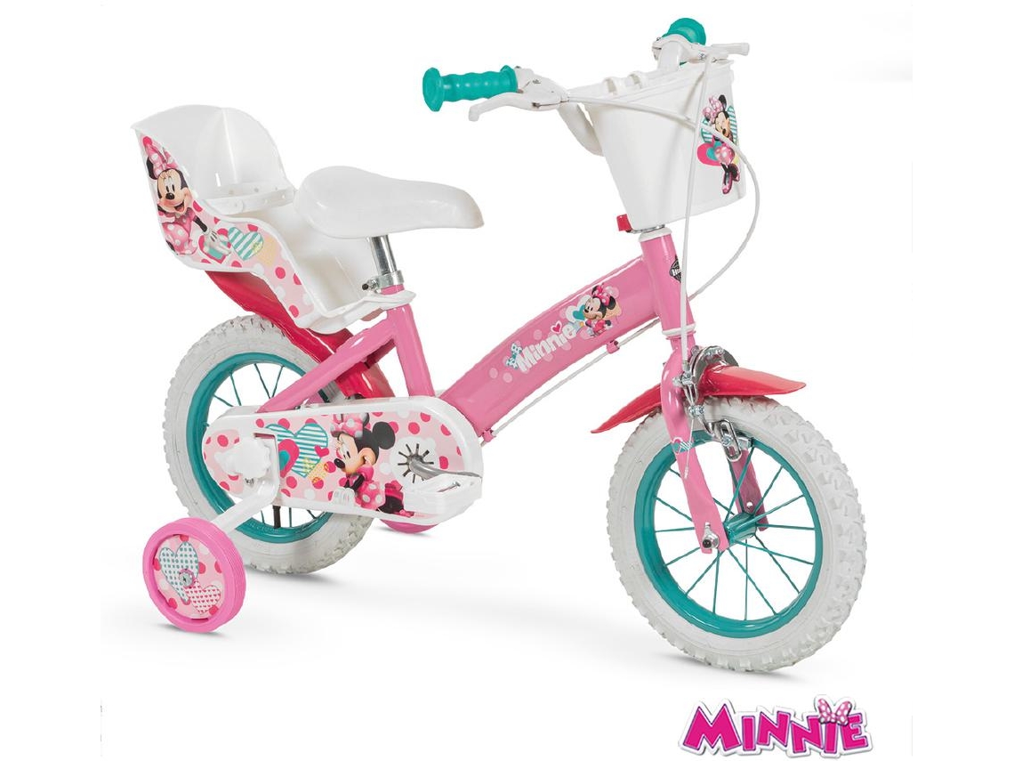 Bicicleta 12 Pulgadas Huffy Minnie Mouse Rosa Y Blanca 12613 Toimsa