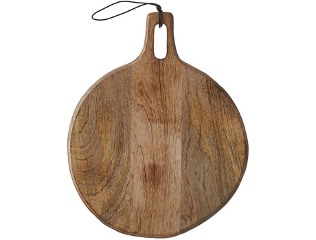 Tábua De Cortar Redonda De Madeira De Manga MICA DECORATIONS Duko 35X28Cm