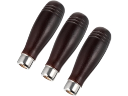 Conjunto De 3 Ferramentas: Cabos De Madeira Para Grosas, Empunhadura Ergonômica Antiderrapante.