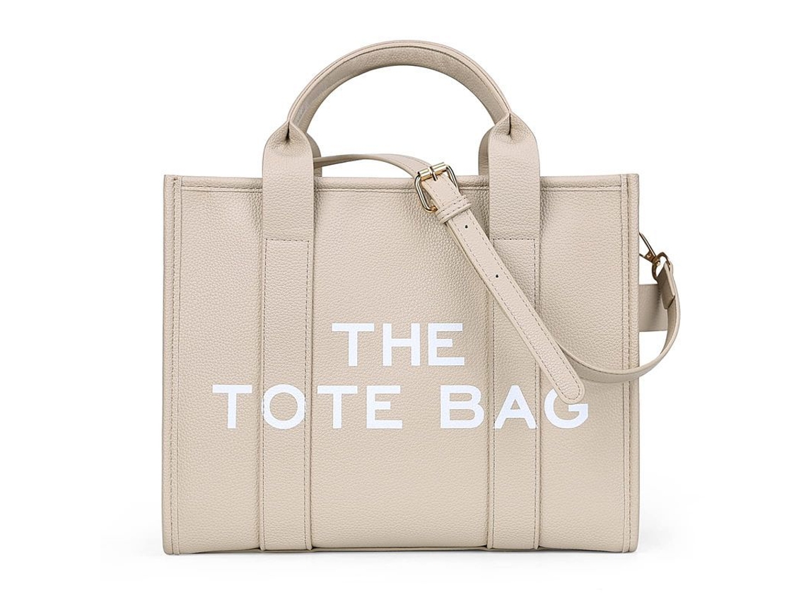 Bolsa Tote de Lona para Mulher com Fecho de Zíper e Cintas Ajustáveis Crossbody