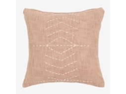 Almofada Decorativa SKLUM (40 x 40 x 14 cm - Algodão - Bege)