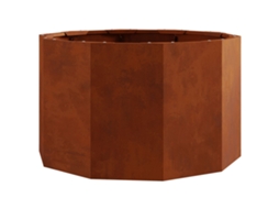 Plantador - Vaso de Jardim Ferro Enferrujado 60 X 60 X 35 Cm HARLANV1