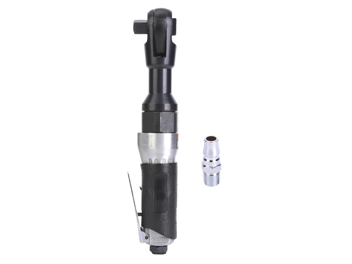 Chave de catraca pneumática de alta resistência com cabo de 1/2" e rotação para reparos residenciais e automotivos dianteiros/traseiros.