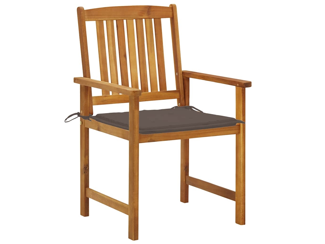 Maison Exclusive - Cadeiras De Jardim Com Almofadões 2 Pcs Acácia Maciça