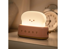 Luz de noite Nova Line com design de pão toast LED carregamento USB com timer vermelho