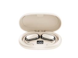 (branco) Fones De Ouvido Sem Fio, Microfone, Alto-falantes Abertos, Bateria Com Duração De 48 Horas.