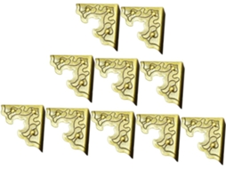 Conjunto De 20 Protetores Canto Decorativos Em Bronze, Estilo Chinês Antigo, Para Móveis, Armários, Cômodas E Portas De