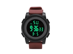 Pulseira Eletrônica (luminosa, À Prova D'água) (marca Autorizada) Kak Outdoor Moda Esportes Multifuncional Personalizada Grande Mostrador Vermelho