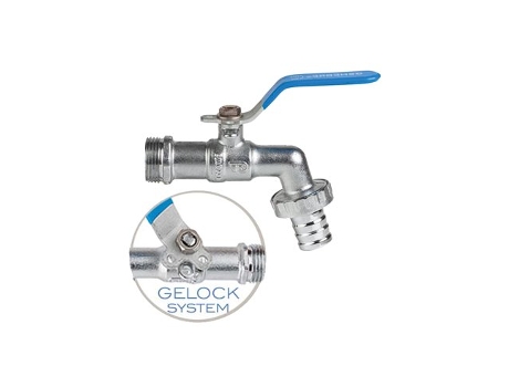 Válvula Esfera Com Alavanca E Trava Mm 1/2x3/4 Latão 3059 04 Genebre