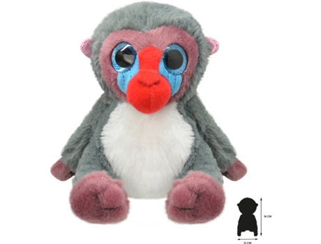 Peluche  Mandril (11 x 12 x 16 cm - Poliéster)