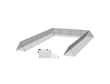 Túneis de Frango VEVOR 236 2X157 5X24 2 Polegadas Túneis de Frango Portáteis para Exterior