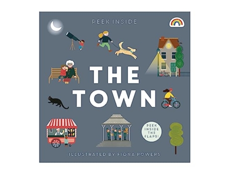 Livro Peek Inside The Town de Philip Dauncey (Inglês)