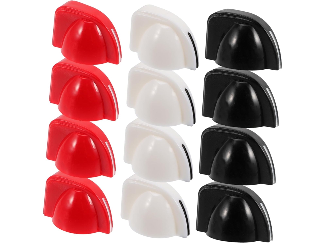 Conjunto De 12 Potenciômetros Com Cabeça Entalhada Para Controle De Volume De Guitarra Elétrica