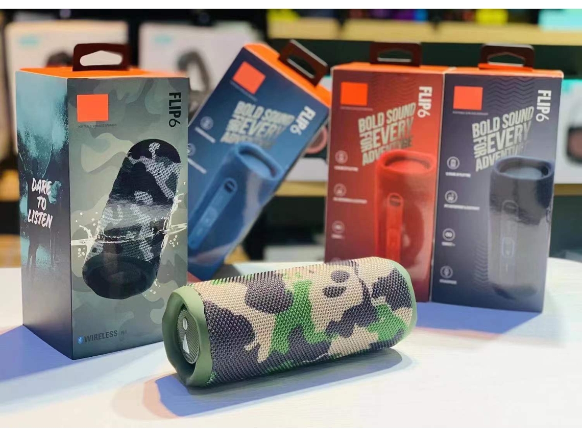 (camuflado, Sem Cartão De Memória) Novo Flip6 Alto-falante Duplo Multifuncional De Áudio Bluetooth