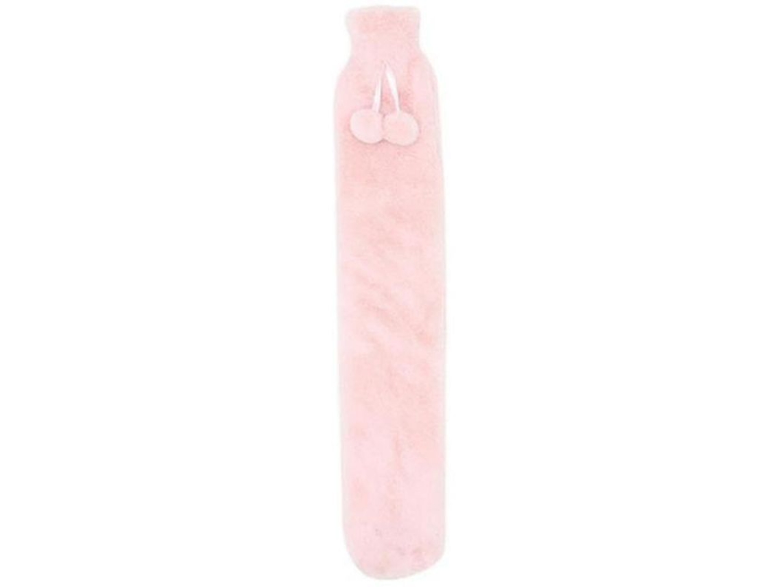 Garrafa De Água Quente Para Crianças 1l/2l Com Capa Macia, Segura E Durável, Ideal Para Inverno Rosa