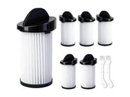 Kit Com 6 Filtros Hepa Pré-motor E 2 Escovas Para Aspiradores Estacionários Sem Contato Eye-vac Series Home, Pro E Pet, Incluindo O Neovac Elite.