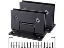 Dobradiça De Aço Inoxidável 304com Acabamento Em Titânio Preto, 2 Peças, 90°, Bidirecional, Para Porta De Box Banheiro