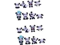 16 Peças Mapa Pino Alfinete Parede Desenho Animado Panda