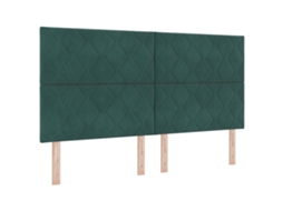 Colchão De Cama Com Molas Pocket De Veludo Vidaxl Verde Fabric (180x200 Cm)