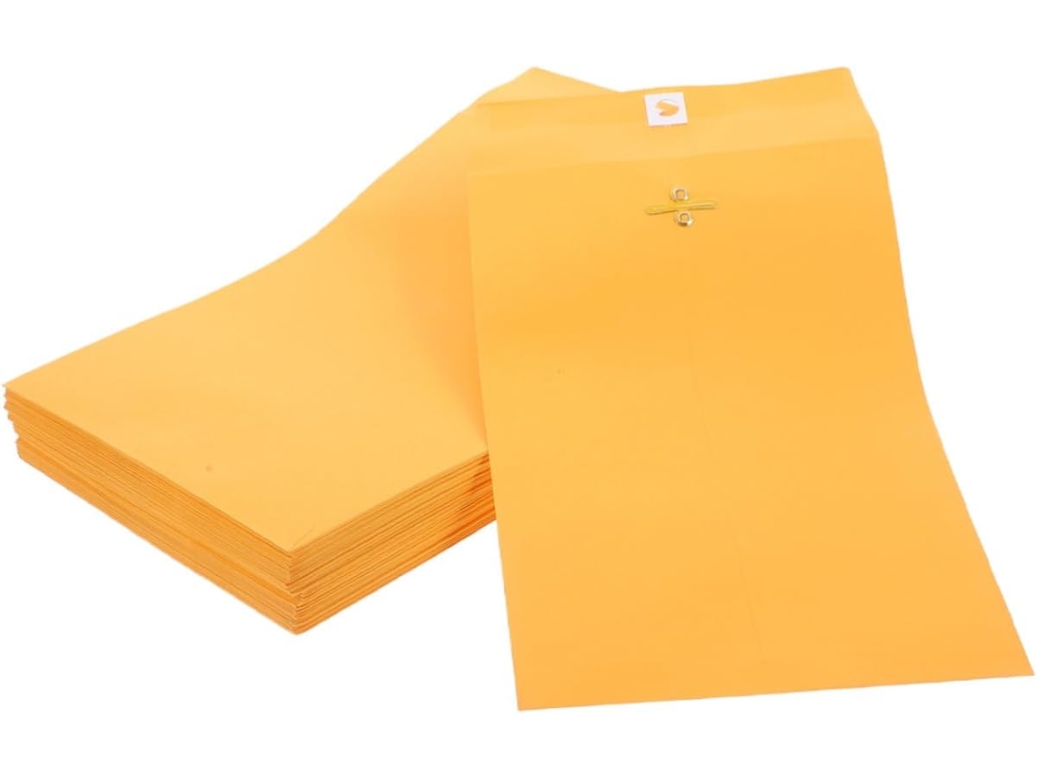 Envelopes Marrons, Versáteis E Leves, Pacote Com 100 Unidades