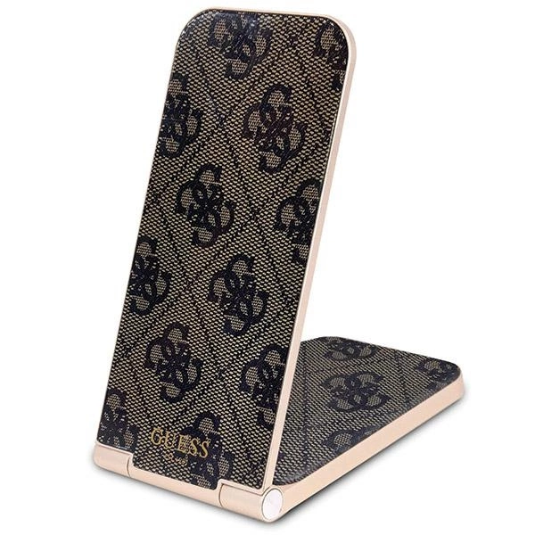 Carregador Indutivo 2 Em 1 Guess Para Iphone 12, 13, 14, 15 E 15 W