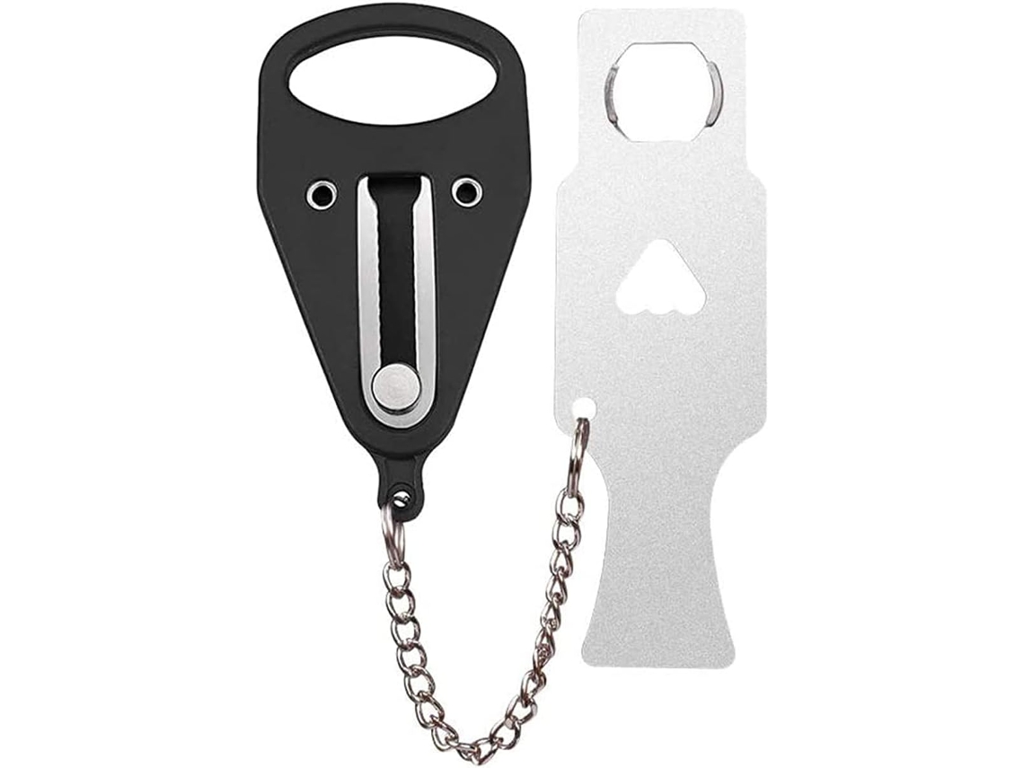 Fechadura Portátil Para Porta, Corrente Sem Necessidade De Furar, Segurança Dormitório