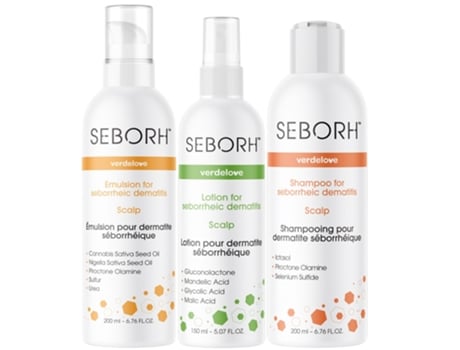 Advanced Seborh Trichological Treatment Set Complete Hair Scalp Care Includes 200ml Shampoo, 200ml Scalp Emulsion, 150ml Scalp Solution