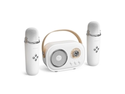 Mini Máquina De Karaokê Para Crianças, Caixa De Som Bluetooth Portátil Com 2 Microfones Sem Fio, Brinquedo Para Meninos E Meninas, Aquaforge