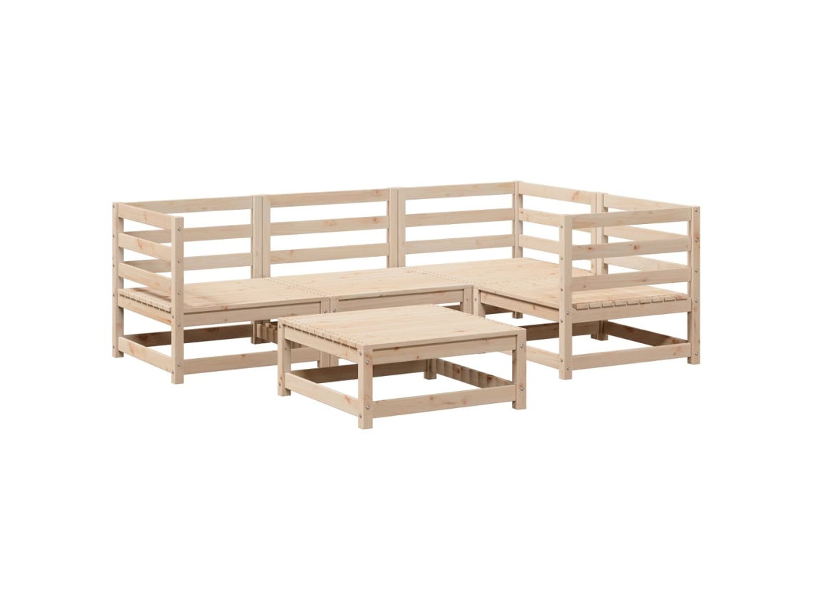 Garden Sofa Set, Garden Sofa Sets Vidaxl Marrom Madeira De Pinho (n/a)