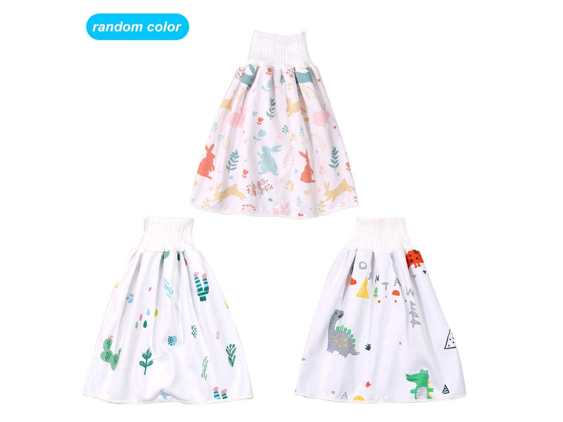 Mali 2pcs Fralda de Bebê Lavável Reutilizável 3 Camadas Algodão Macia Skirt Tamanho M