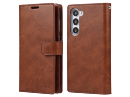 Capa De Couro Para Celular Goospery Mansoor Diary Com 9 Compartimentos Para Cartões Para Samsung Galaxy S25+ 5g