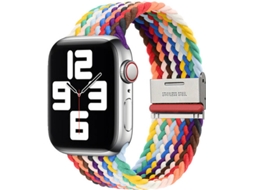 Bracelete Entrançada Ajustável para Apple Watch Series 6 40mm Multicor