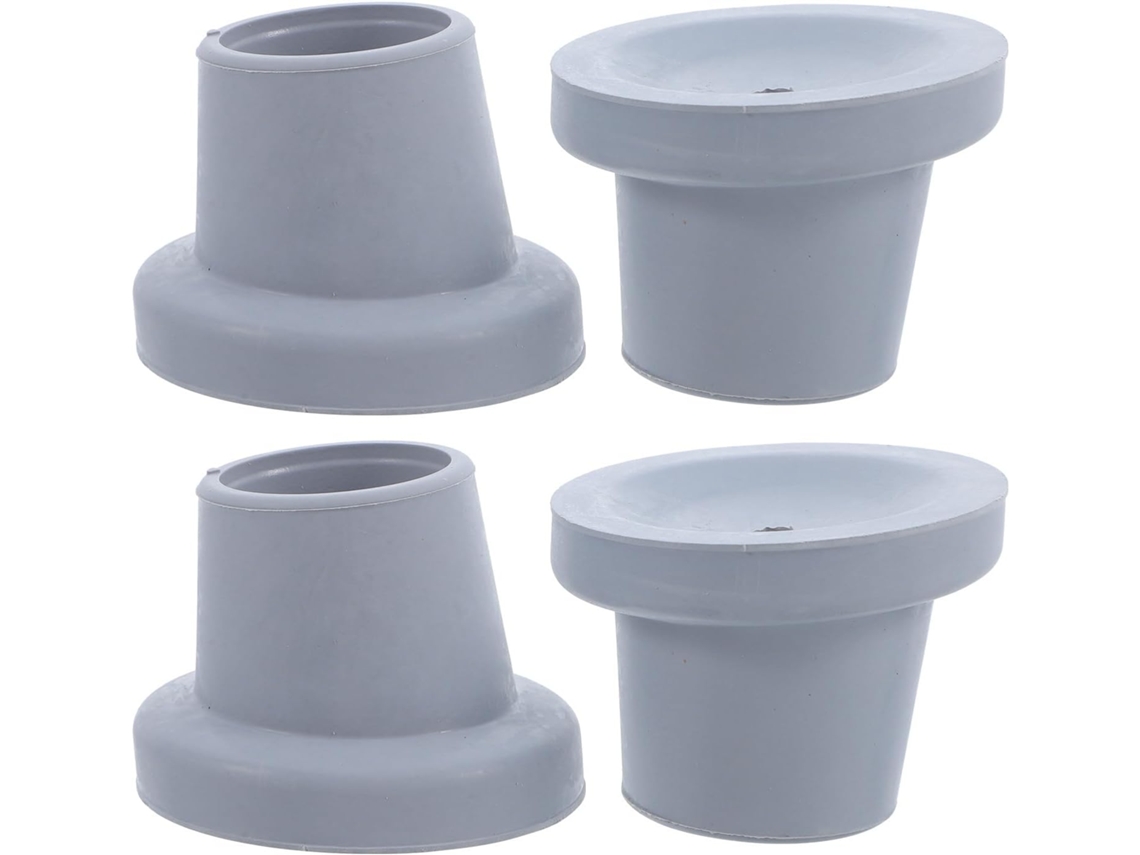 Kit De 8 Pés Quadrados Cônicos Para Sofá, Altura Ajustável, Em Plástico E Metals, Ideais Para Cadeiras, Mesas, Camas E