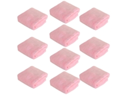 Rebe toallas de Pelo para Salón Pack de 10 Ultra Absorbentes para Cabello, Manos Y Rostro Uso En Hogar, Salón, Spa Y Barbería Rosa Claro