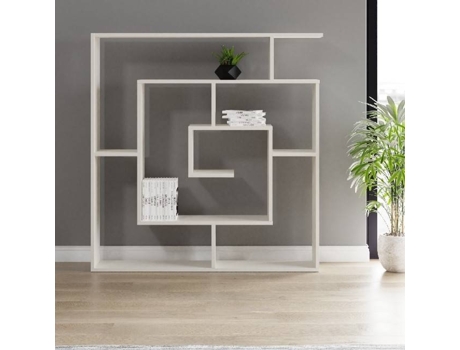 Estante  Labirent Branco (Aglomerado Melamina - 125x22x129 cm)