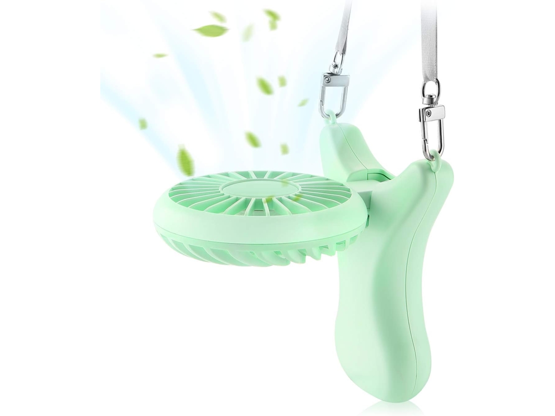 Mini Ventilador De Colar Pessoal De 3000mah, Ventilador Portátil Mãos-livres Usb Com 3 Modos, Ventilador Elétrico Dobrável Para Resfriamento