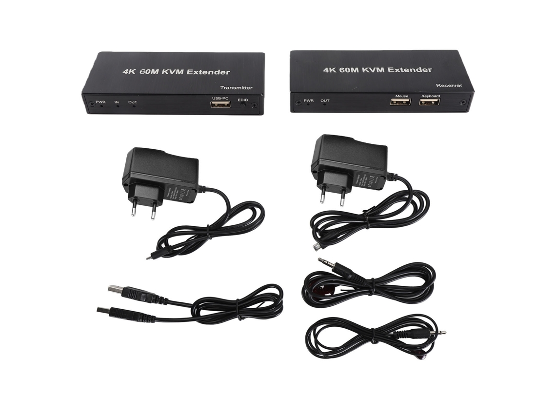 Extensor Kvm EOOCOO (transmissão 4k a 60m Remoto)