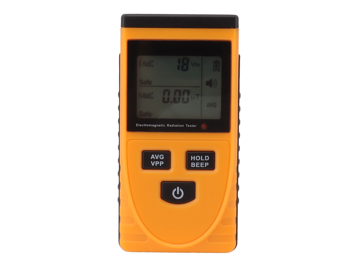 Detector de Radiação Eletromagnética Emf com Alarme Lcd para Medir Campo Elétrico e Magnético em Eletrodomésticos