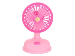 Small Fan Toy Plastic Portable Easy To Play Early Educational Electric Fan Toy For Kids Hot Days Pink
