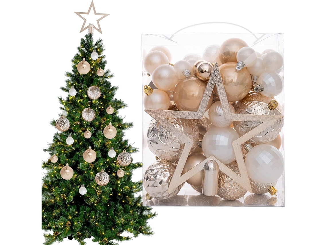 Conjunto De Bolas Decorativas De Natal |
