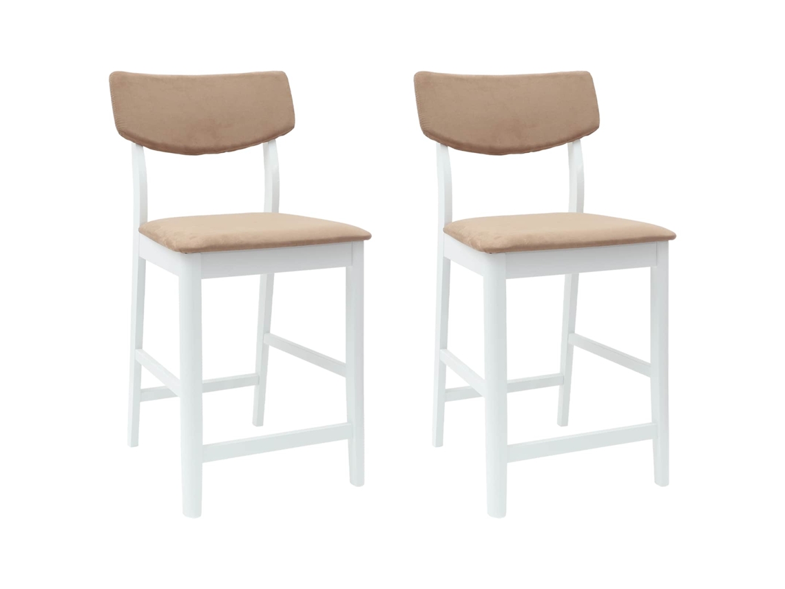 Vidaxl Cadeiras De Jantar 2 Pcs Branco 48 X 49 X 95 Cm